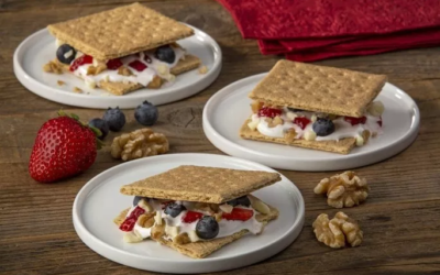 Red, White and Blueberry S’mores